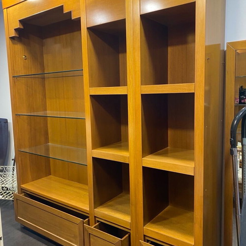 Bookcase used with shelves and drawers, 100% wood
