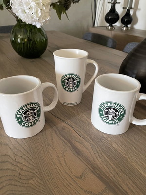 Starbucks mugs, set of 3, very large