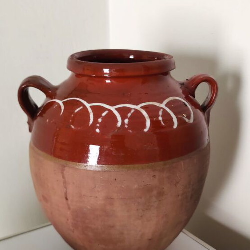 Authentic traditional clay kioupi vintage ceramic, used, 30cm
