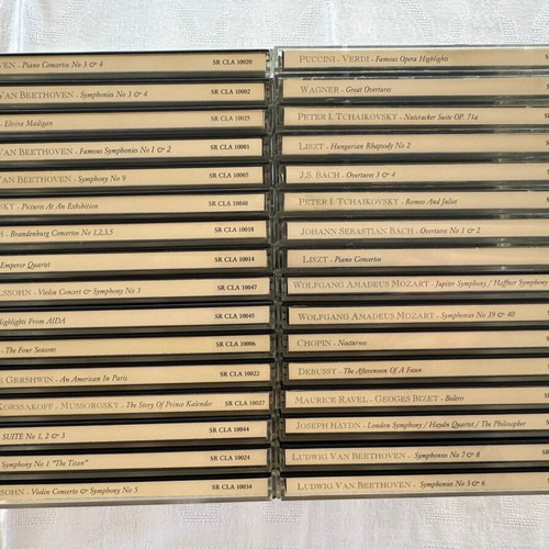 Classical music CD collection new, pack of 32