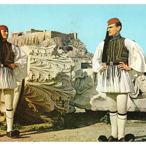 Collectible postcards used, pack of 10, 1970-80