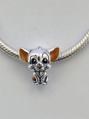 Charm Simba Lion King από ασήμι S925 με σμάλτο καινούργιο