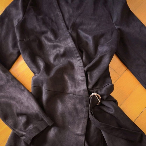 Zara jumpsuit black size S, velvet-like texture, like new