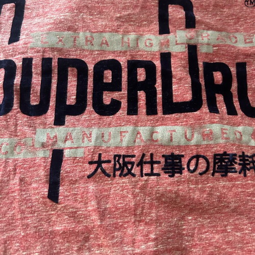 Superdry t-shirt like new, unisex, size S, pink