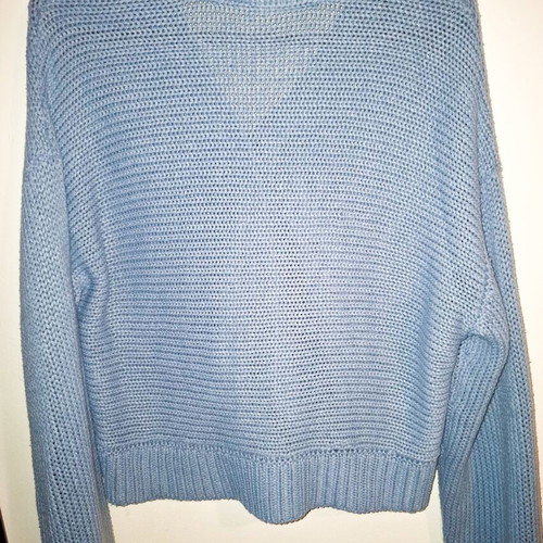 Blue knitted cardigan with buttons like new