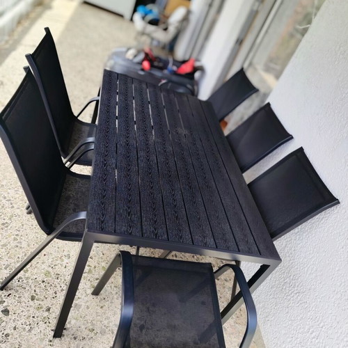 Balcony table with 6 chairs