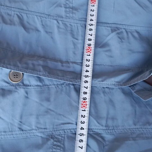 Lineaemme trench coat like new, waterproof windbreaker, blue-gray