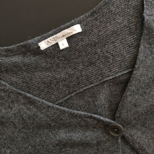 Vintage Italian cashmere angora cardigan like new, grey, size S