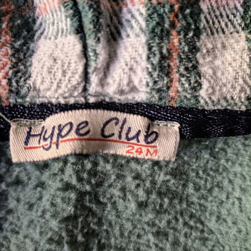 Hype Club toddler fleece jacket 24M khaki with hood