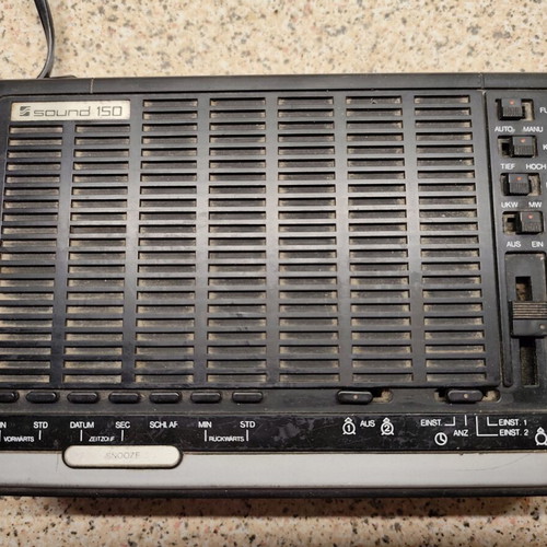 Vintage radio alarm clock used, working condition