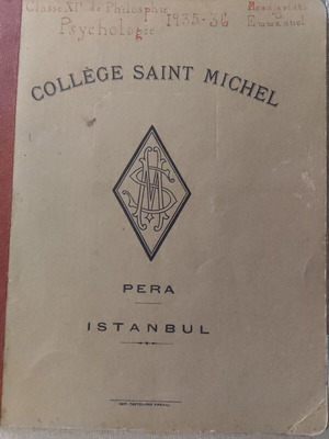 Τετράδιο χειρόγραφο 1935-36 σαν καινούργιο με σημειώσεις φιλοσοφίας και ψυχολογίας