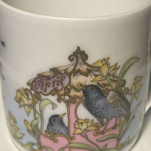 Hutschenreuther Ole Winther April Demitasse Cup and Saucer Set like new