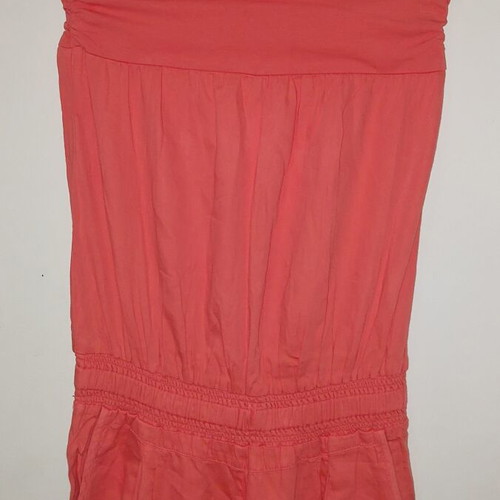 Iso women's strapless jumpsuit coral size M like new