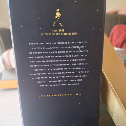 Johnnie Walker Black Label 100 Years of the Striding Man 750ml Full Set
