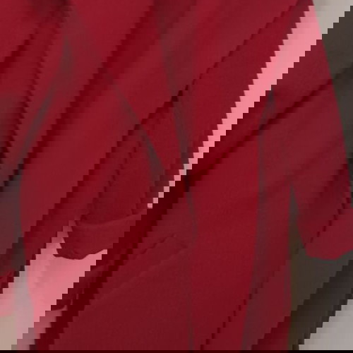 Bill Cost Ημίπαλτο Μαλλινό Καινούργιο Κόκκινο Με Κουκούλα Και Τσέπες Μεγάλο Μέγεθος XL