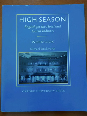 High Season workbook like new, English for hotel and tourist industry
