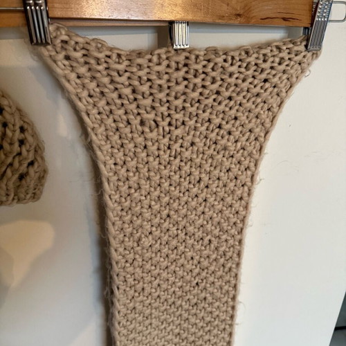 Zara knitted hat and long scarf set used