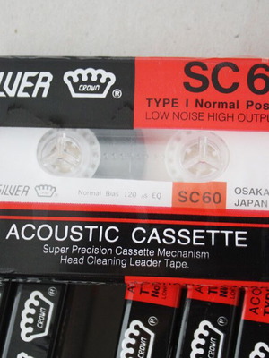 Κασέτα Silver Crown SC 60 Type 1 Japan vintage 1991 σφραγισμένη καινούργια