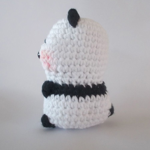 Handmade Amigurumi Panda keychain, new