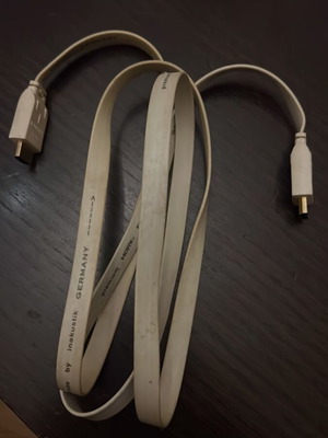 Καλώδιο Inakustik Premium HDMI μεταχειρισμένο, flat, λευκό