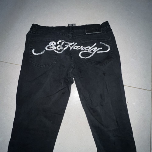 Ed Hardy Jeans used, straight style, black, size M 38 10