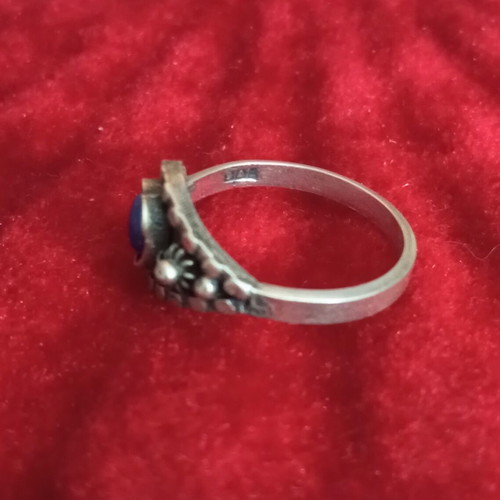 Silver ring 925 with Lapis Lazuli used by Aigner