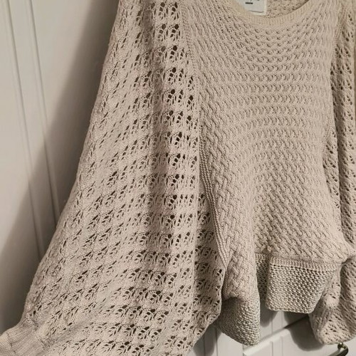 Sakis Rouvas knitted sweater new, beige, size S