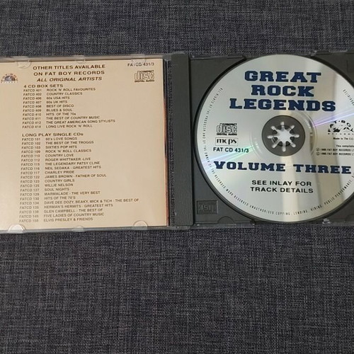 Great Rock Legends CD collection used, pack of 4 original discs