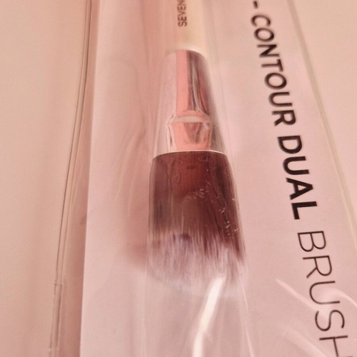 Seventeen Blush-Contour Dual Makeup Brush with Synthetic Hair new