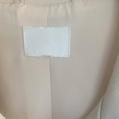 H&M women's cargo jacket made of diagonal fabric like new, beige