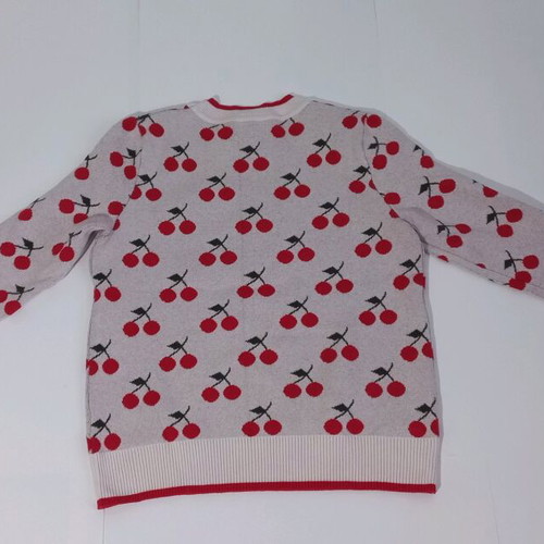 Pullover with cherries new, white
