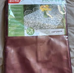 Plastic tablecloth with checkered pattern 150x150cm new