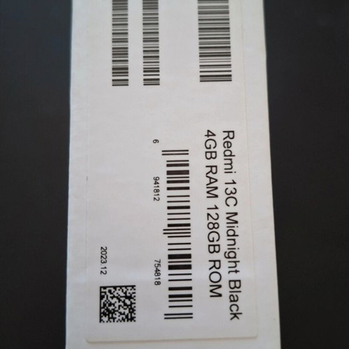 Xiaomi Redmi 13C Midnight Black smartphone new, 128GB