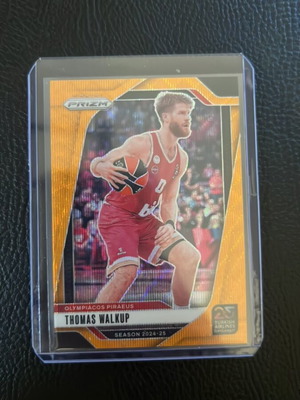 Thomas Walkup Euroleague Prizm Card new