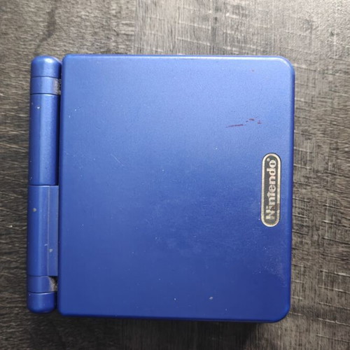 Nintendo Game Boy Advance SP blue with box and travel pack