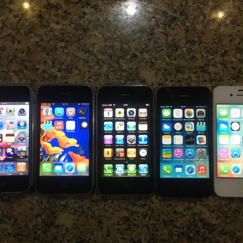 iPhone 2G 3G 3GS 4 4s used, collection pack