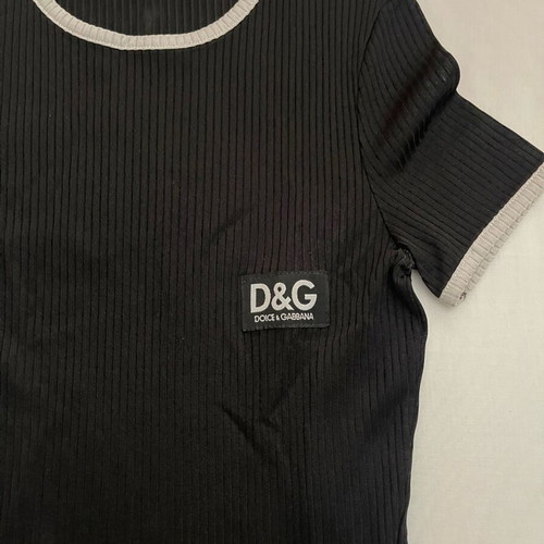 Dolce & Gabbana black T-shirt like new with white details