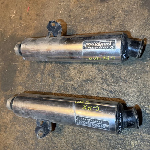 Moto Sport Performance exhaust ends pair for Kawasaki GPX 400