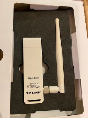 Tp-Link TL-WN722N Network Adapter USB used, Wi-Fi 150 Mbps