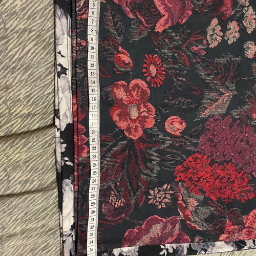 Set of two pencil skirts used, black and white and floral