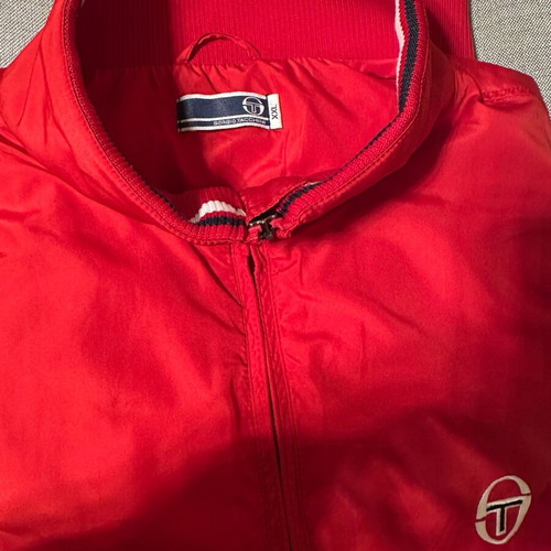 Sergio Tacchini windbreaker jacket red, like new, size XXL