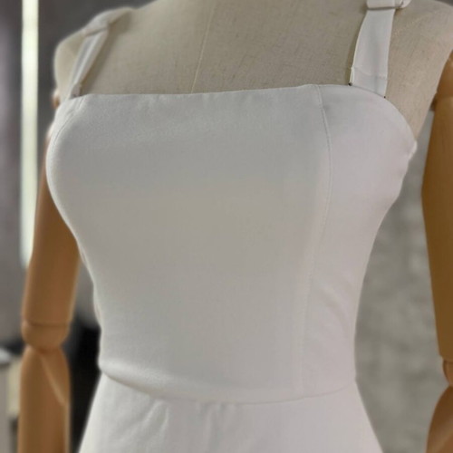 Dress with ribbon new with the tag size large white