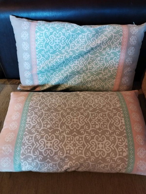 Two decorative nef nef pillows like new, cotton, 35x55 cm