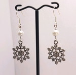 Handmade snowflake earrings new