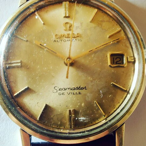 Omega Seamaster De Ville automatic used, gold plated 14k