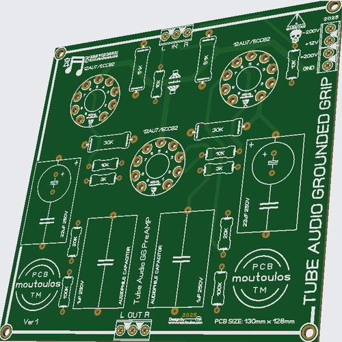 Tube Audio Stereo PreAMP PCB Grounded Grid new