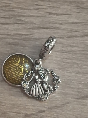 Pandora Disney Beauty and the Beast charm, silver
