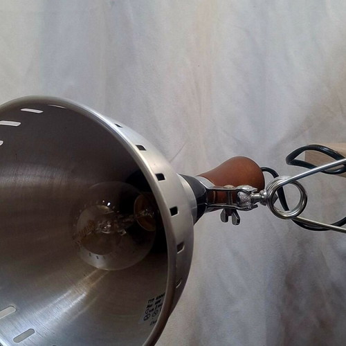 Ikea K0001 klemspot used with E27 fitting and cord