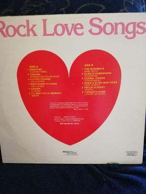 Rock Love Songs винил в отлично състояние