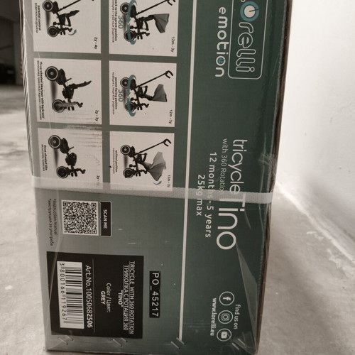 Lorelli Tino 360 Tricycle new with parent handle for 18 months